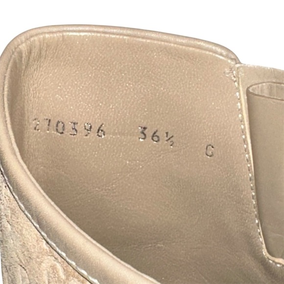 Gucci Beige Guccissima Taupe Suede Quercy Flat Buckle Boots Size 36.5 | US 6.5 - Picture 9 of 16